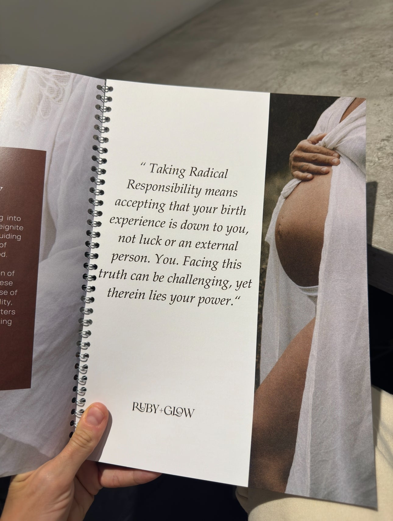 Ruby + Glow Freebirth Coaching Workbook