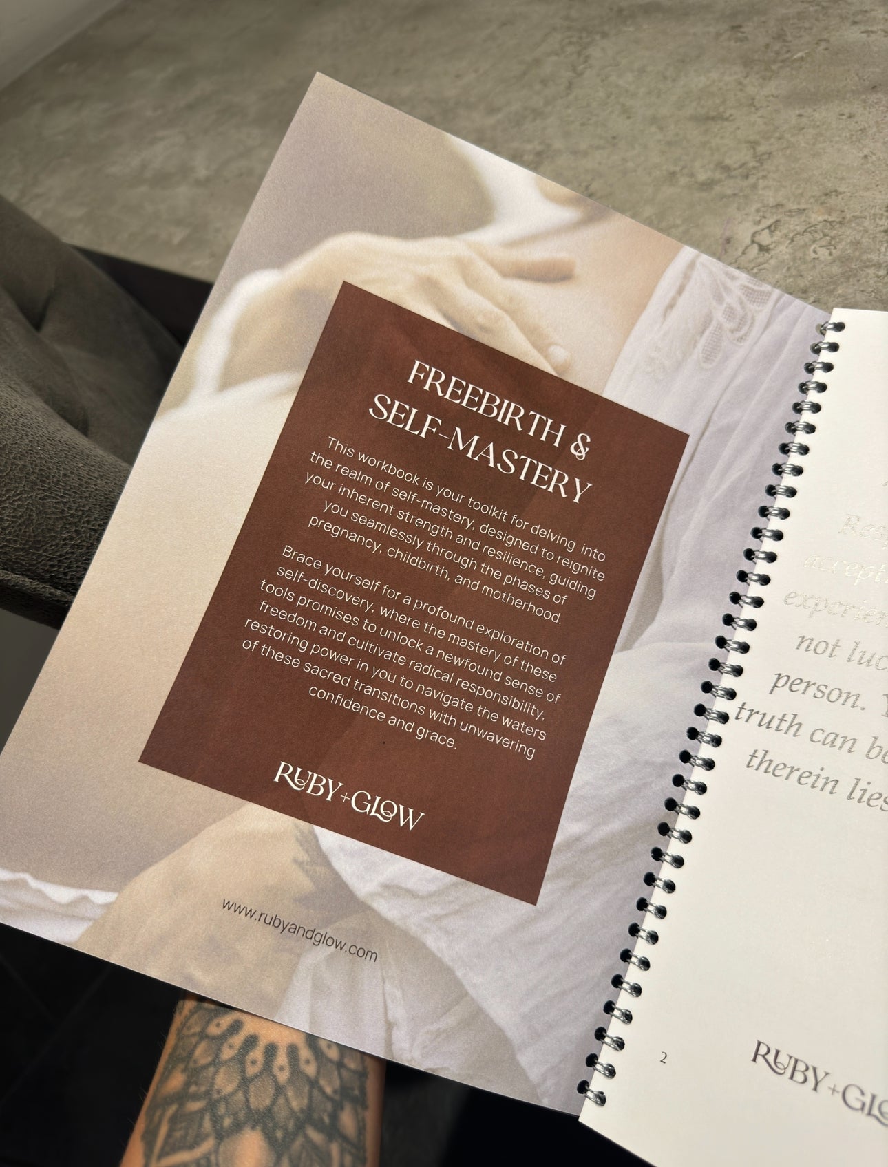 Ruby + Glow Freebirth Coaching Workbook