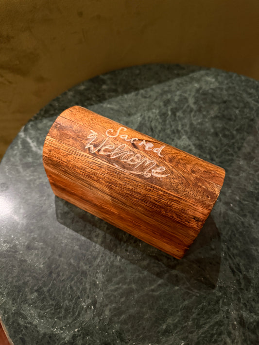 'Sacred Welcome' Cord burning box - small